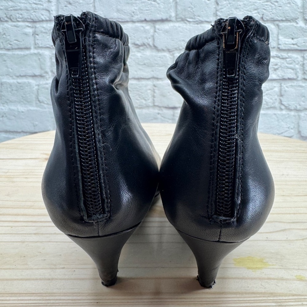 JEFFREY CAMPBELL Women's Black Zosia Kitten Heel Booties Elastic Ankle Sz 7.5 - Picture 4 of 15